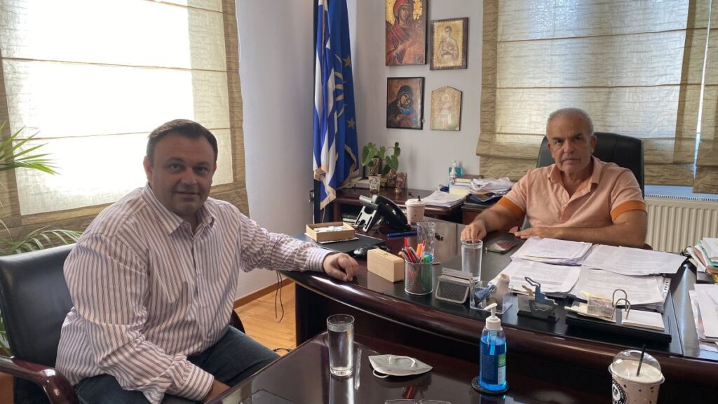 Συνάντηση Ιωαννίδη - Κωνσταντίνου για τη δομή προσφύγων και έργα σε Διαβατά και Συμμαχική Οδό