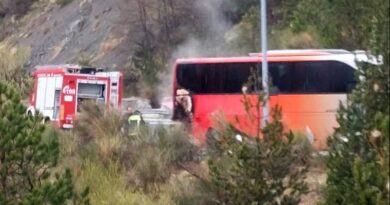 Τρόμος σε σχολική εκδρομή: Φωτιά σε λεωφορείο με μαθητές από τη Θεσσαλονίκη