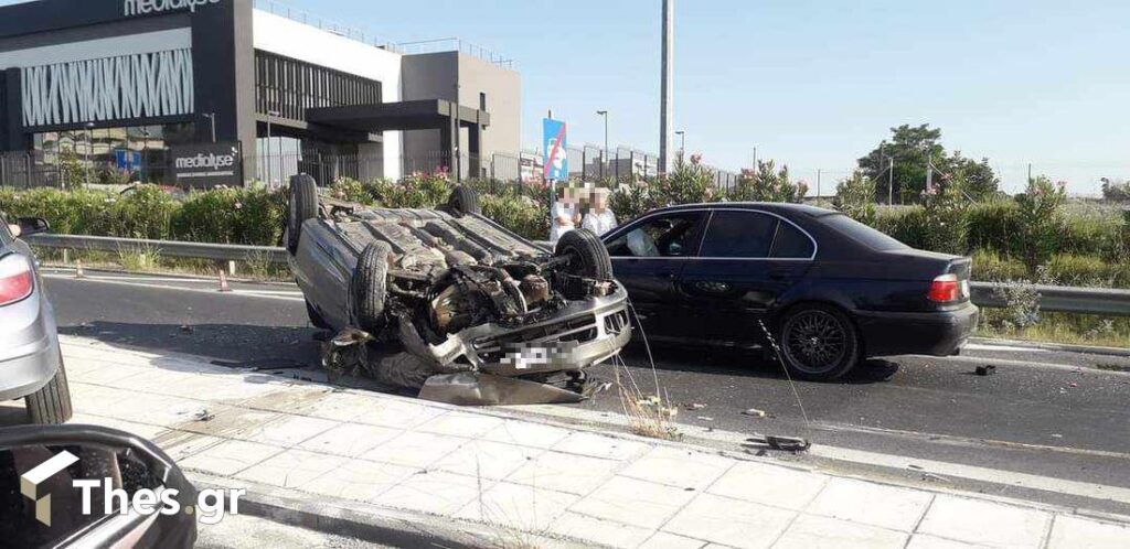Θεσσαλονίκη: Τροχαίο στην Εσωτερική Περιφερειακή – Ένας τραυματίας