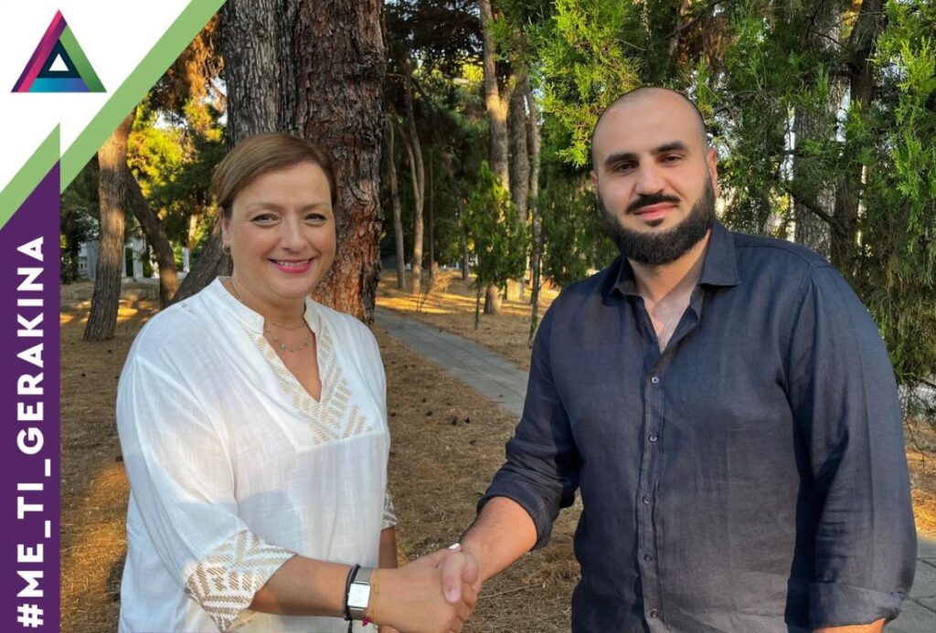 Ο Αντώνης Αζωίδης υποψήφιος με τη Γερακίνα Μπισμπινά