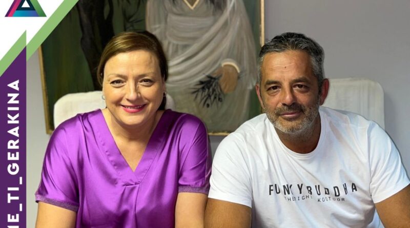 Ο Βαγγέλης Κατσανίδης υποψήφιος με τη Γερακίνα Μπισμπινά