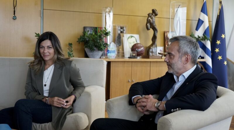 Συνάντηση του Δημάρχου Κωνσταντίνου Ζέρβα με την Υπουργό Σοφία Ζαχαράκη
