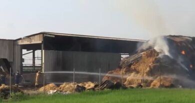 Φωτιά σε κτηνοτροφική μονάδα στη Χαλάστρα