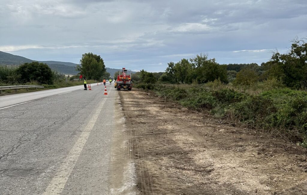 Εργασίες καθαρισμού στα 80 χλμ της π. ΕΟ Θεσσαλονίκης – Καβάλας – Αυτοψία Γιουτίκα (pics)