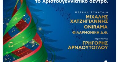 Την Τετάρτη 4/12 η φωταγώγηση του Χριστουγεννιάτικου δέντρου στην πλατεία Αριστοτέλους