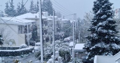Στα «λευκά» περιοχές της Θεσσαλονίκης – Χιόνι σε Ωραιόκαστρο και χωριά του Λαγκαδά (vid)