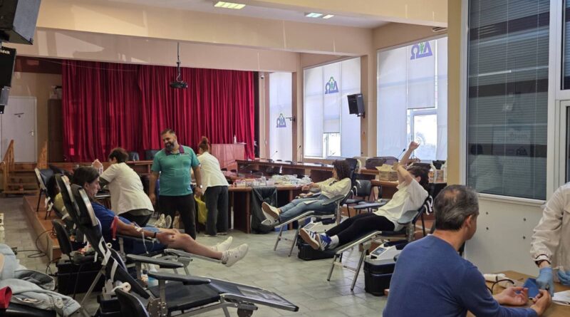 Με επιτυχία η νέα δράση εθελοντικής αιμοδοσίας στον Δήμο Ωραιοκάστρου