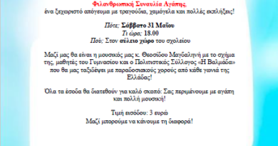 Φιλανθρωπική συναυλία από τους μαθητές του Δημοτικού Σχολείου Ανατολικού «Η Βαλμάδα»