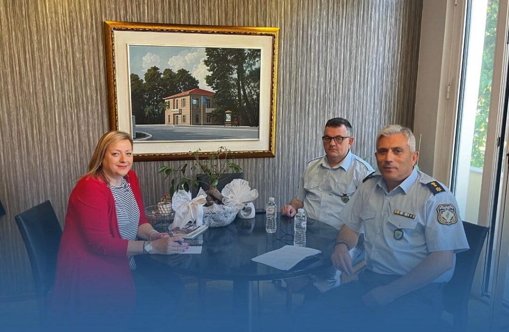 Συνάντηση Μπισμπινά με τον νέο διοικητή του Α.Τ. Δέλτα