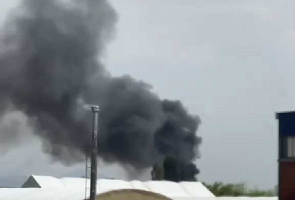 Φωτιά κοντά στις φυλακές Διαβατών (vid)