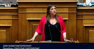Επεισόδιο Κωνσταντοπούλου - Φλώρου στη Βουλή - «Με είπατε μαλ@@@@μένη;» (vid)