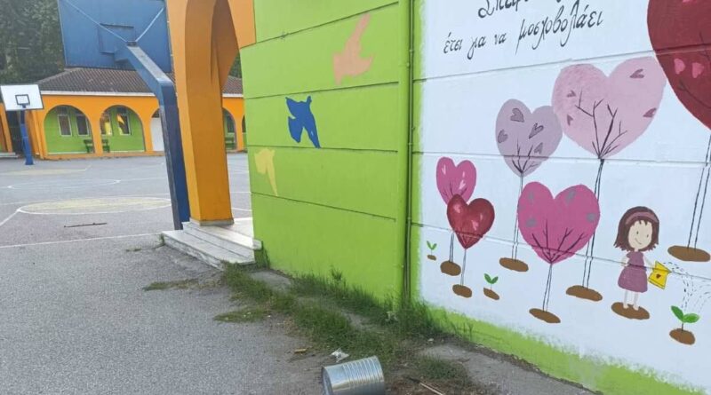 Βανδαλισμός στο 2ο Δημοτικό Σίνδου (pics)