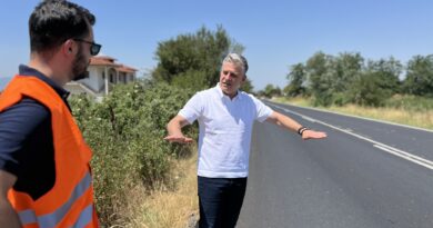 Γιουτίκας: «Αναβαθμισμένη και ασφαλής η παλαιά Ε.Ο. Θεσσαλονίκης – Ευζώνων» (pics)