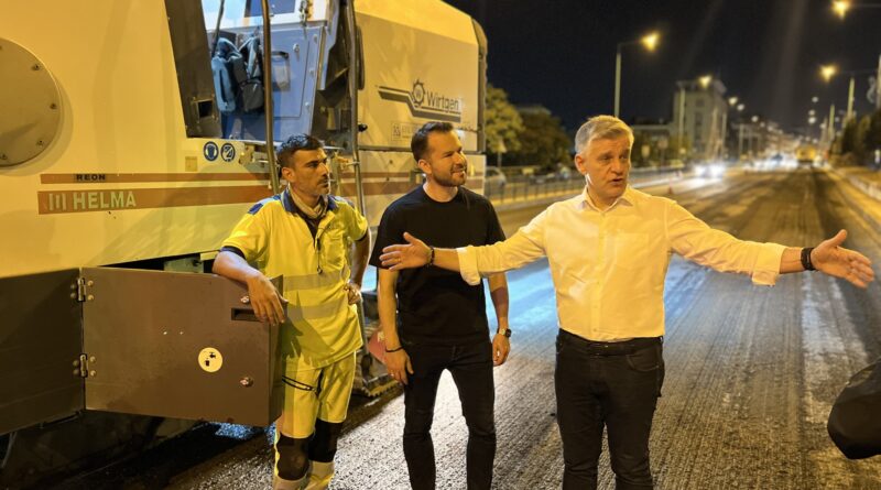 Αλλάζει όψη η λεωφόρος Μίκη Θεοδωράκη (πρώην Λαγκαδά) - Ολοκληρώθηκε το 60% των εργασιών (pics)