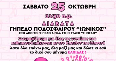 Το Δημοτικό Συμβούλιο Νέων Δήμου Δέλτα ζωγραφίζει για τις γυναίκες με καρκίνο του μαστού