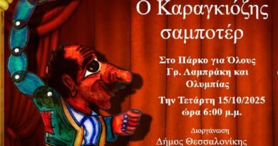 «Ο Καραγκιόζης σαμποτέρ»: Θέατρο σκιών στη Δ’ Κοινότητα του Δήμου Θεσσαλονίκης