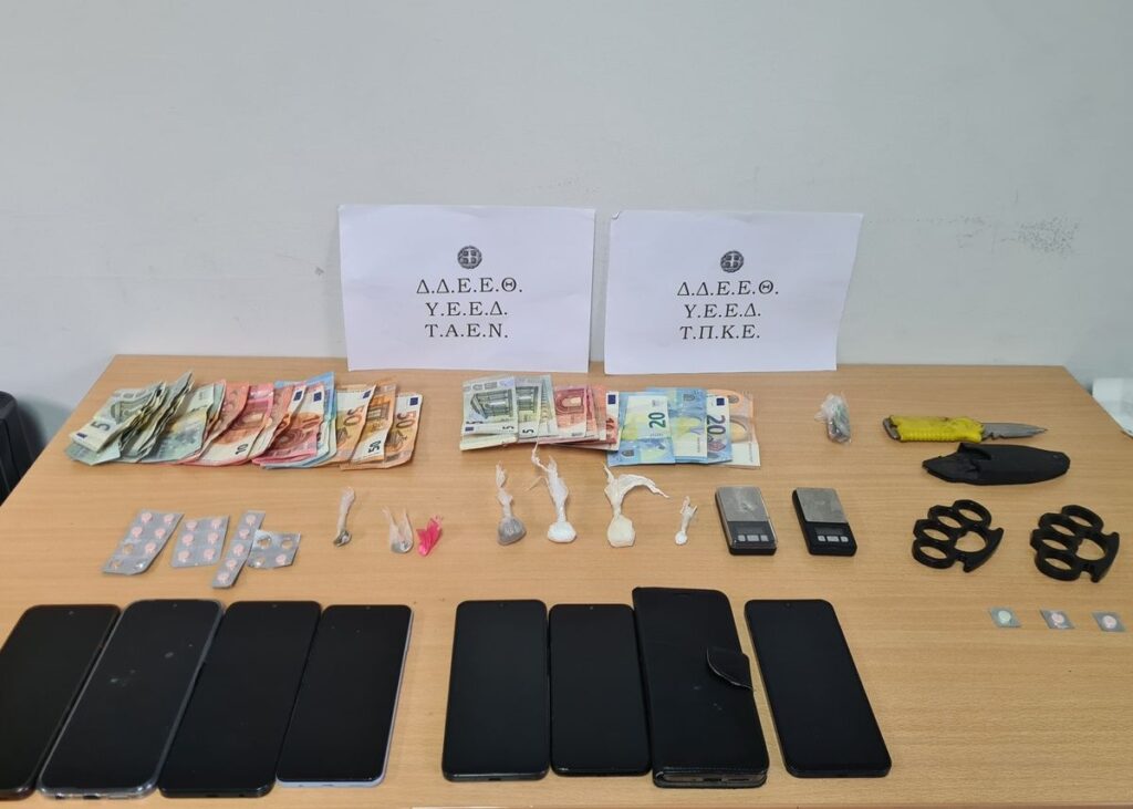 Τέσσερις συλλήψεις για ναρκωτικά στον Δενδροπόταμο