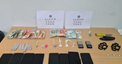Τέσσερις συλλήψεις για ναρκωτικά στον Δενδροπόταμο