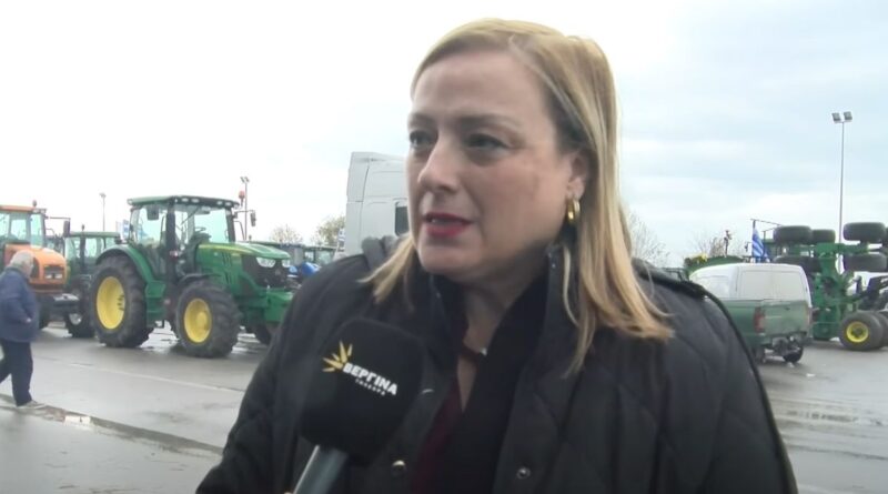 Νέα Μάλγαρα: Στο πλευρό των αγροτών η Γερακίνα Μπισμπινά (vid)