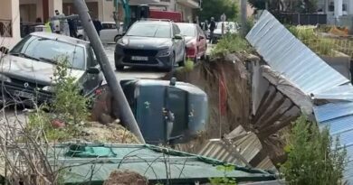 Υποχώρησε το έδαφος στην Τούμπα - Εισαγγελική έρευνα, ελεύθερος ο 28χρονος