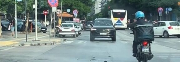 Απίστευτο video από τη Θεσσαλονίκη – Θηριώδες τζιπ κινείται ανάποδα σε κεντρικό δρόμο!