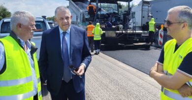 Αυτοψία Ταχιάου στα εργοτάξια της Εγνατίας Οδού στο τμήμα μεταξύ Σίνδου - Κλειδίου