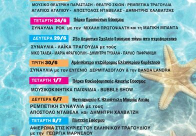 Το Καλοκαιρινό Φεστιβάλ του Δήμου Κορδελιού – Ευόσμου ανοίγει αυλαία – Ο πολιτισμός δίνει ραντεβού στις γειτονιές