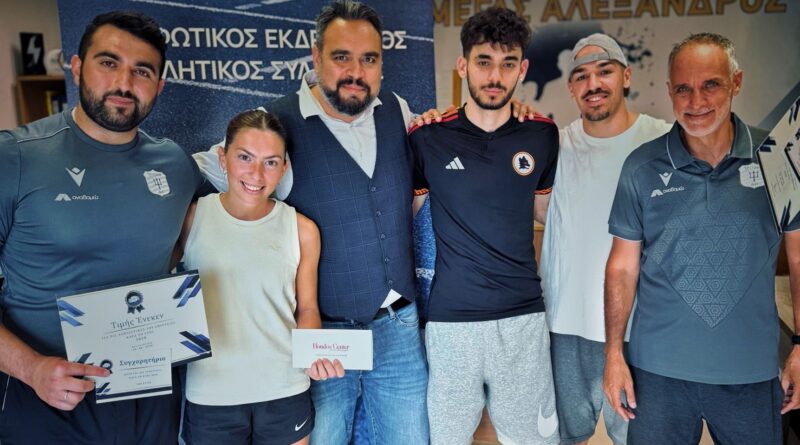 Ο ΜΕΑΣ ΤΡΙΤΩΝ επιβράβευσε τους αθλητές που έλαμψαν στα Πανελλήνια Πρωταθλήματα Ανδρών και Κ20