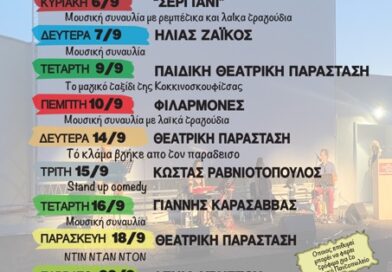 «Ταράτσα στα Δυτικά»: Το μεγάλο φθινοπωρινό Φεστιβάλ Πολιτισμού επιστρέφει δυναμικά στο Δήμο Ελευθερίου Κορδελιού – Ευόσμου