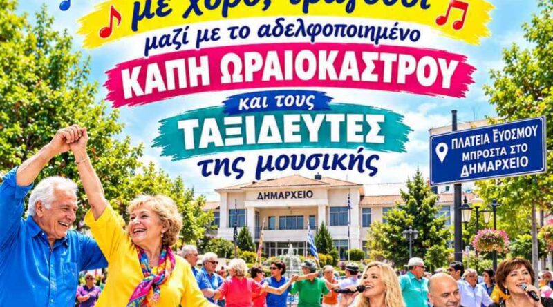 Τα ΚΑΠΗ του Δήμου Κορδελιού – Ευόσμου υποδέχονται με τη γιορτή αδελφοποίησης τα ΚΑΠΗ του Δήμου Ωραιοκάστρου