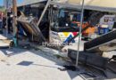 Λεωφορείο έπεσε σε στάση στη δυτική Θεσσαλονίκη – Τουλάχιστον τέσσερις τραυματίες (vid)