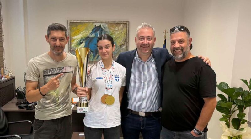 Στην κορυφή του κόσμου η Αλεξάνδρα Κασιδεροπούλου στο Παγκόσμιο Πρωτάθλημα Νέων Kickboxing – Υπερήφανος ο Δήμος Ωραιοκάστρου
